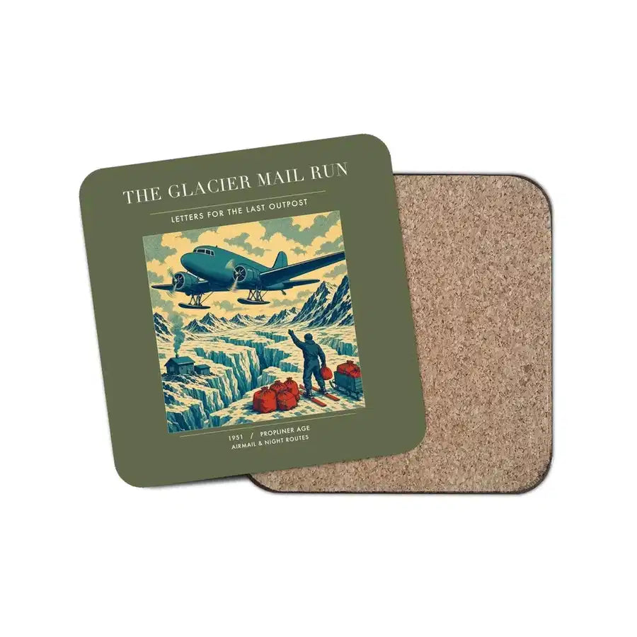 The Glacier Mail Run - Designed Coasters design on green army 1-piece