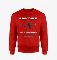 Thumbnail for Inspired Flight IF800 Tomcat design on red sweatshirt
