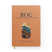 Thumbnail for Bogota El Dorado International Airport (BOG) design on orange notebook