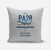 Thumbnail for Piper PA-28 Cherokee design on light gray pillow