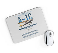 Thumbnail for Aviat Husky A-1C-180 design on light gray rectangle mouse pad