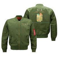 Thumbnail for Châlons-Vatry Airport (XCR) design on green bomber jacket