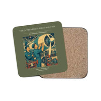 Thumbnail for The Apprentice's First Solo Fix - Designed Coasters design on green army 1-piece