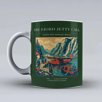 Thumbnail for VINTAGE G4185 - The Fjord Jetty Call - Ceramic Mug design on darkgreen