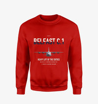Thumbnail for Short Belfast C.1 design on red sweatshirt