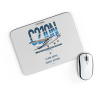 Thumbnail for Cessna T210N Centurion design on light gray rectangle mouse pad
