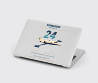 Thumbnail for Bombardier Learjet 24 design on light gray MacBook case