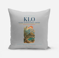 Thumbnail for Kalibo International Airport (KLO) design on light gray pillow