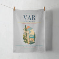Thumbnail for Varna Airport (VAR) design on light gray towel