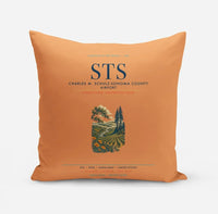 Thumbnail for Charles M. Schulz–Sonoma County Airport Santa Rosa (STS) design on orange pillow