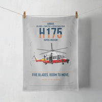 Thumbnail for Airbus H175 design on light gray towel