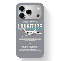 Thumbnail for Cessna Citation Longitude design on gray magsafe iphone case, for iPhone 17 Pro