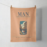 Thumbnail for Manchester Airport (MAN) design on orange towel