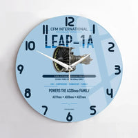 Thumbnail for CFM LEAP-1A design on light blue no frame wall clock