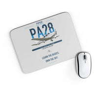 Thumbnail for Piper PA-28-181 Archer LX design on light gray rectangle mouse pad