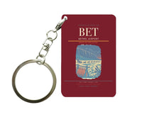 Thumbnail for Bethel Airport (BET) design on dark red key chain