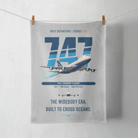 Thumbnail for Boeing 747-200B design on light gray towel