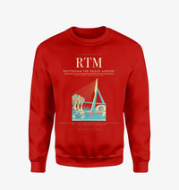 Thumbnail for Rotterdam The Hague Airport (RTM) design on red sweatshirt