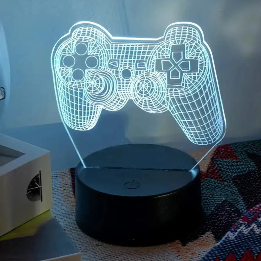 Customisable Powered Modern Game Controller 3D 3D Lamp - view 6