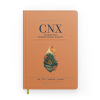 Thumbnail for Chiang Mai International Airport (CNX) design on orange notebook