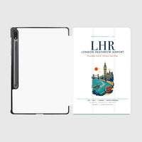 Thumbnail for London Heathrow Airport (LHR) design on white samsung tablet tablet case
