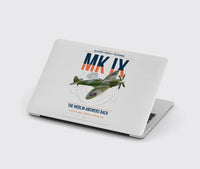 Thumbnail for Supermarine Spitfire Mk IX design on light gray MacBook case