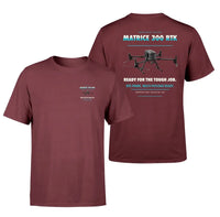 Thumbnail for DJI Matrice 300 RTK design on dark red t shirt