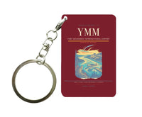 Thumbnail for Fort McMurray International Airport (YMM) design on dark red key chain