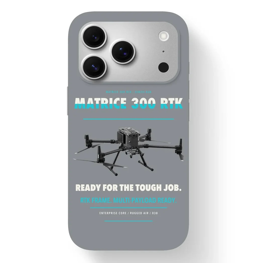 DJI Matrice 300 RTK Case design on gray iphone case