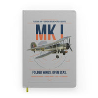 Thumbnail for Fairey Swordfish Mk I design on light gray notebook