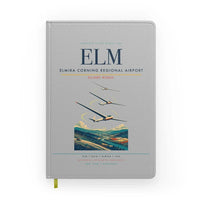Thumbnail for Elmira Corning Regional Airport (ELM) design on light gray notebook