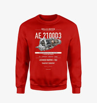 Thumbnail for AE 2100D3 design on red sweatshirt