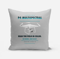 Thumbnail for DJI P4 Multispectral design on light gray pillow