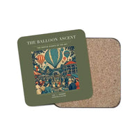 Thumbnail for The Balloon Ascent - Designed Coasters design on green army 1-piece