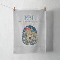 Thumbnail for Erbil International Airport (EBL) design on light gray towel