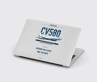 Thumbnail for Convair 580 design on light gray MacBook case