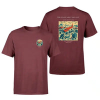 Thumbnail for VINTAGE G4355 - The Snow Drift Dig-Out - Double-Side T-Shirt design on darkred double side t shirt