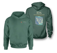 Thumbnail for Idaho Falls Regional Airport (IDA) design on green double-side hoodie