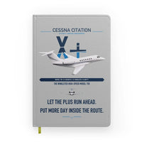 Thumbnail for Cessna Citation X+ design on light gray notebook