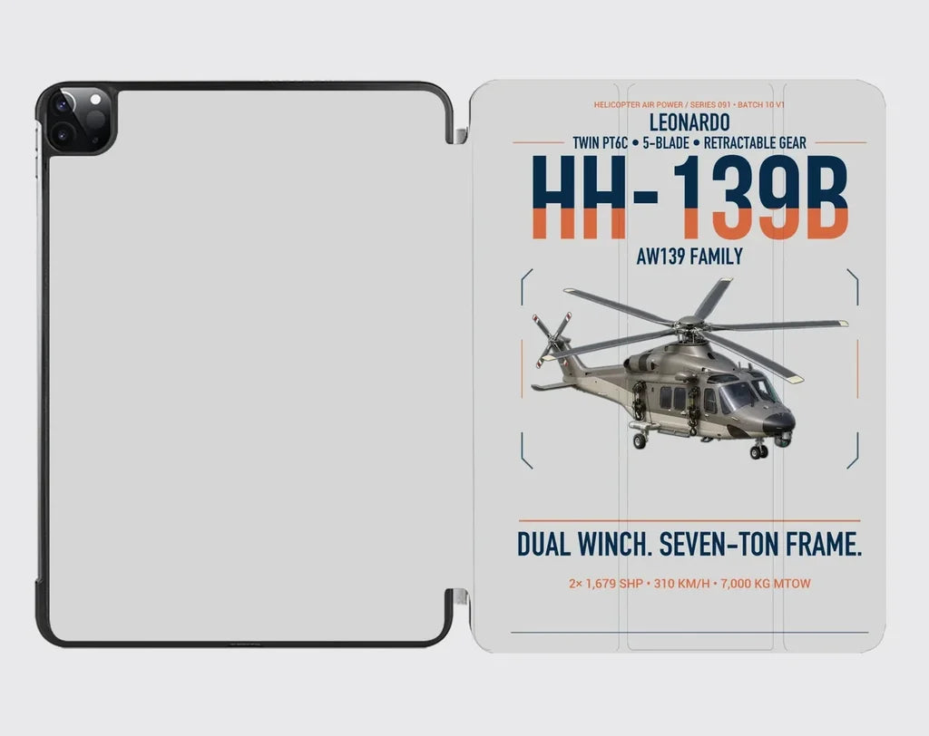 Leonardo HH-139B design on light gray ipad tablet case