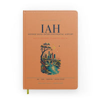 Thumbnail for Houston George Bush Intercontinental Airport (IAH) design on orange notebook