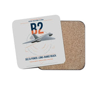 Thumbnail for Avro Vulcan B2 design on light gray 1 piece coaster