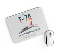 Thumbnail for T-7A Red Hawk design on light gray rectangle mouse pad