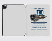 Thumbnail for JT8D design on light gray ipad tablet case