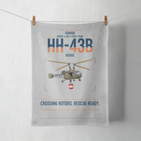 Thumbnail for Kaman HH-43B Huskie design on light gray towel