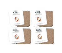 Thumbnail for Guadalajara International Airport (GDL) design on white 4 pieces set coaster