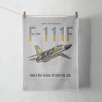 Thumbnail for F-111F Aardvark design on light gray towel