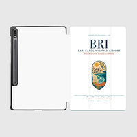 Thumbnail for Bari Karol Wojtyła Airport (BRI) design on white samsung tablet tablet case
