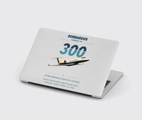 Thumbnail for Bombardier Challenger 300 design on light gray MacBook case