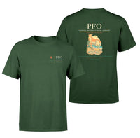 Thumbnail for Paphos International Airport (PFO) design printed on dark green double-side t-shirt